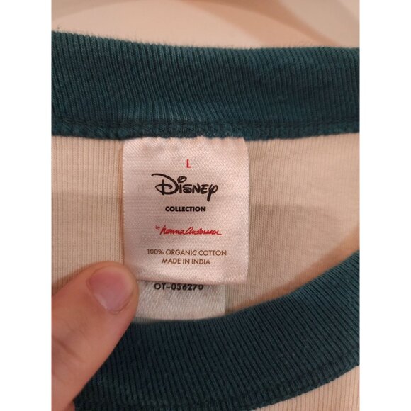 Hanna Andersson + Disney Santa Mickey Mouse Pajamas Mens L Long John Flannel - Picture 5 of 15